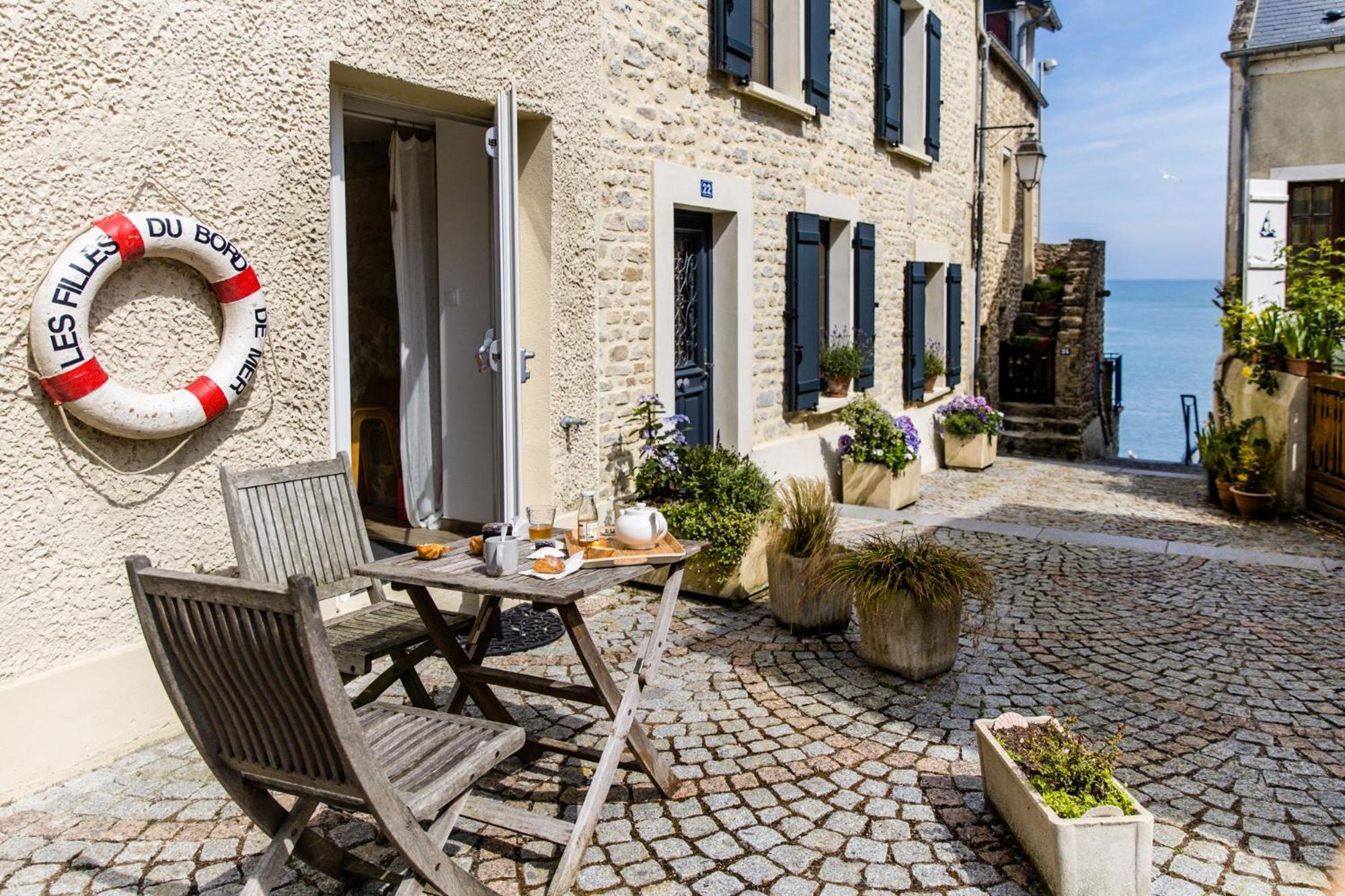 Mer Nature, Appartement Spacieux By Les Filles Du Bord De Mer, Petite Terrasse Vue Mer Port-en-Bessin-Huppain Ngoại thất bức ảnh